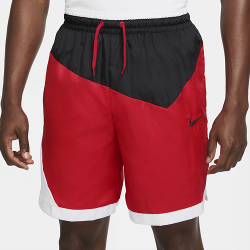 Shop Nike Mens  Dri-fit Dna Woven Shorts In Black/univ Red/white