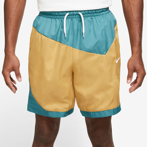 

Nike Mens Nike Dri-FIT DNA Woven Shorts - Mens Teal/Gold/White Size S