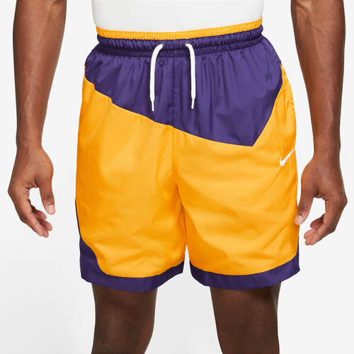 

Nike Mens Nike Dri-FIT DNA Woven Shorts - Mens Purple/Gold/White Size L