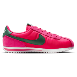 Boys' Grade School - Nike Cortez TXT - White/Rush Pink/Fir