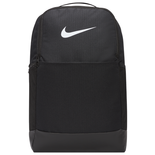 Nike Brasilia Medium Backpack In Black/black/white