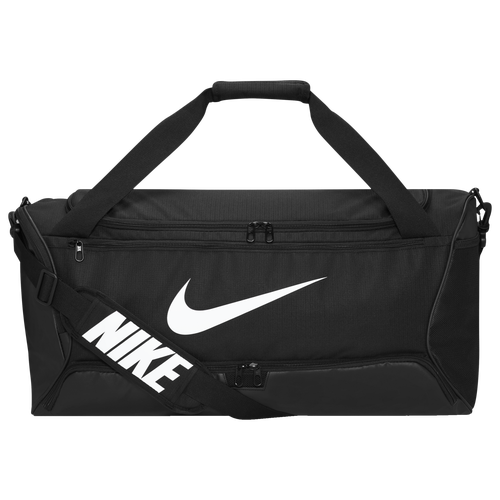 Nike Brasilia M 9.5 Duffel In Black/black/white
