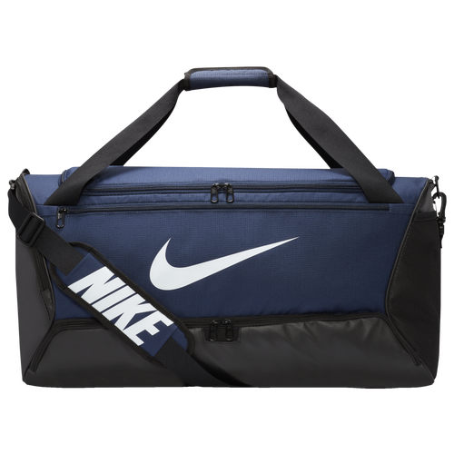ADULT - Nike Brasilia M 9.5 Duffel - White/Black Midnight Navy