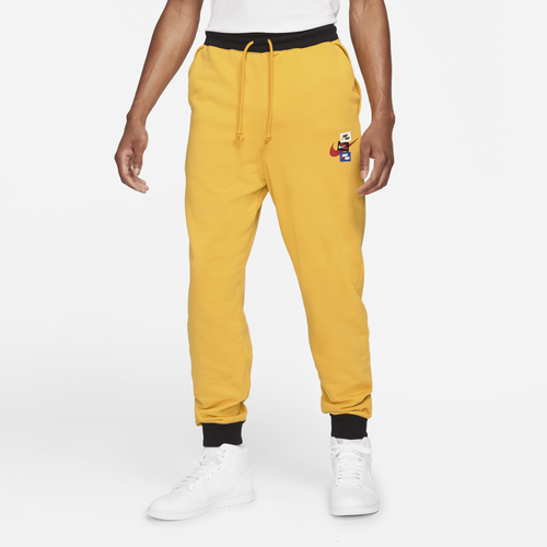 

Jordan Mens Jordan Jumpman Fleece Pants - Mens Pollen/Black Size XL