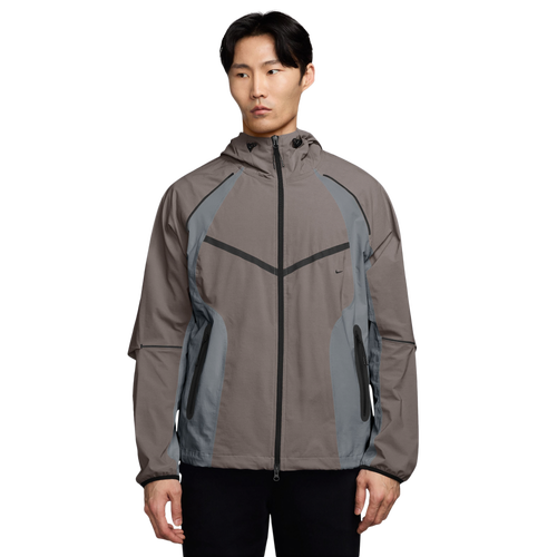  - Nike Tech Woven Pro Full-Zip Jacket - Cave Stone/Cool Grey Black