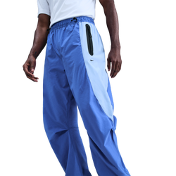 Men's - Nike Tech Woven Pro Oversized Pants - Comet Blue/Black/Aluminum