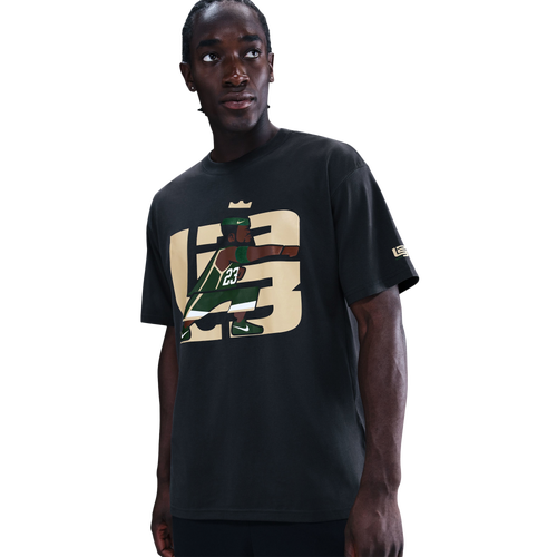 Nike Lebron M90 T-Shirt - Nike Off Noir/Green