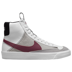 Girls' Grade School - Nike Blazer Mid 77 SE - White/Purple/Black