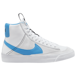 Boys' Grade School - Nike Blazer Mid '77 SE - White/University Blue/Black