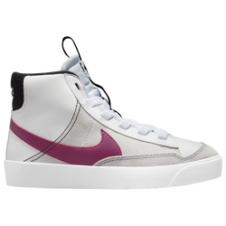 Girls' Preschool - Nike Blazer Mid 77 SE - White/Purple/Black