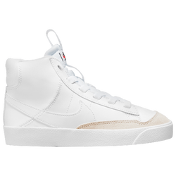 Boys' Preschool - Nike Blazer Mid '77 SE - White/White/White