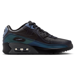 Boys' Grade School - Nike Air Max 90 SE - Black/Black/Dk Smoke Grey