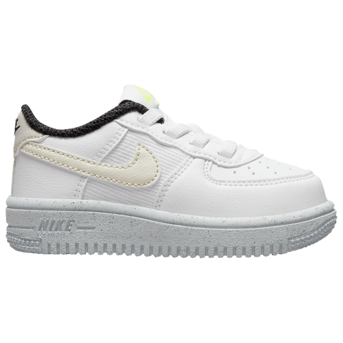 

Boys Nike Nike Force 1 Crater NN - Boys' Toddler Shoe White/Volt Size 06.0