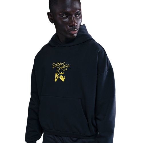  - Nike Lebron TF SI Brushed Pullover Hoodie - Black/White