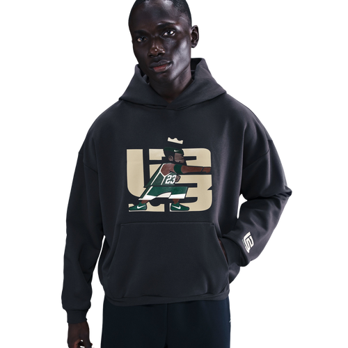 Nike Lebron TF SI Brushed Pullover Hoodie - Nike White/Off Noir