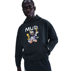 Men's - Nike Lebron TF SI Brushed Pullover Hoodie - White/Black