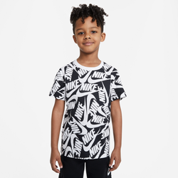Boys' Preschool - Nike Futura Toss All Over Print T-Shirt - Black/White