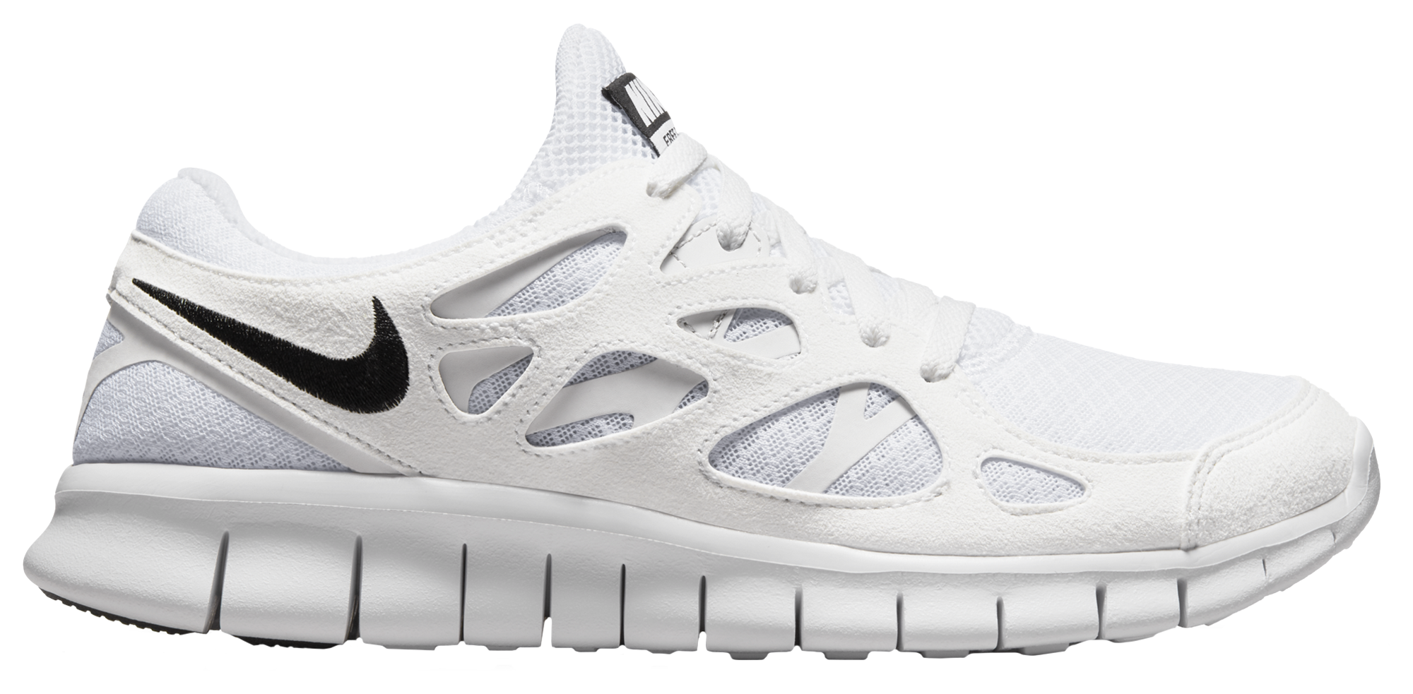 nike free run 2 all white