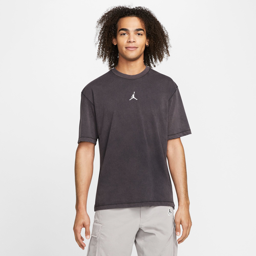 Jordan Mens  Dri-fit Sport Short-sleeve Top In White/black