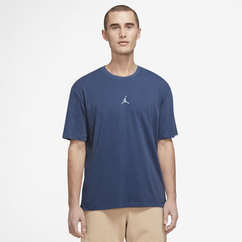 

Jordan Mens Jordan Dri-FIT Sport Short Sleeve Top - Mens Black/French Blue Size M