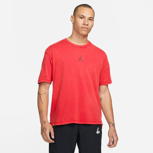 

Jordan Mens Jordan Dri-FIT Sport Short Sleeve Top - Mens Gym Red/Black Size M