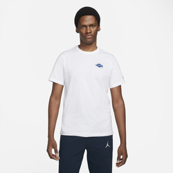 Men's - Jordan FLT Essential Air GFX Crew - White/Dk Marina Blue