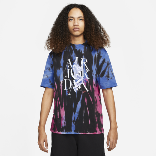 

Jordan Mens Jordan Sport DNA 85 Short Sleeve Crew - Mens Black/Multi Size XXL