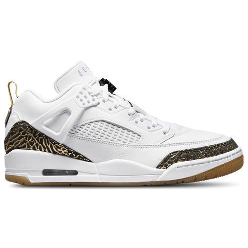 

Jordan Mens Jordan Spizike Low GL - Mens Basketball Shoes White/Black/Gold Size 8.5