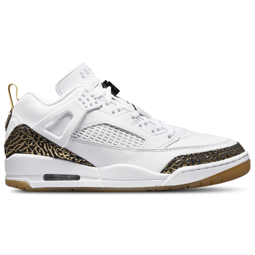 

Jordan Mens Jordan Spizike Low GL - Mens Basketball Shoes White/Black/Gold Size 10.0