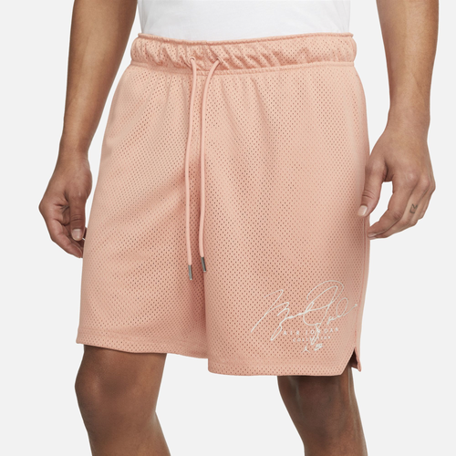 

Jordan Mens Jordan Essential Mesh GFX Shorts - Mens Lt Madder Root/White Size S
