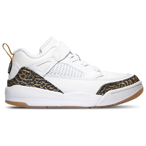 

Jordan Boys Jordan Spizike Low GL - Boys' Preschool Basketball Shoes White/Black/Gold Size 2.5