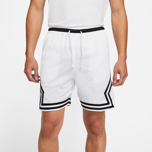 

Jordan Mens Jordan Dri-Fit Sport Diamond Shorts - Mens White/White/Black Size L