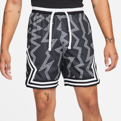 Men's - Jordan Dri-FIT Sport AOP Diamond Shorts - Black/Black/White