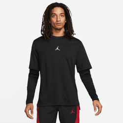 Men's - Jordan Dri-FIT Sport Statement Shooting Shirt - Black/Black/Reflective Silver