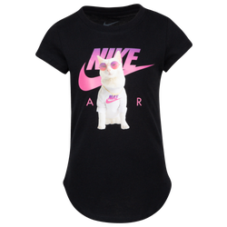 Girls' Preschool - Nike Aircat T-Shirt - Black/Pink