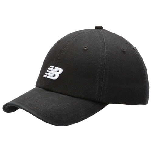 

New Balance Mens New Balance 6-Panel Curved Hat - Mens Black/White Size One Size