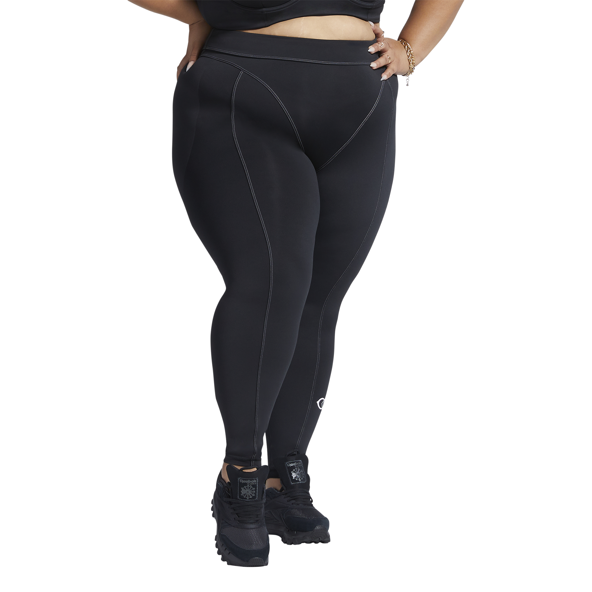 reebok plus size leggings