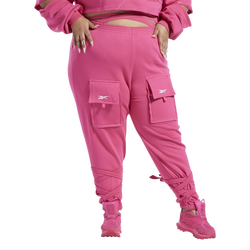 Women's - Reebok Plus Size Cardi Pants - Pink