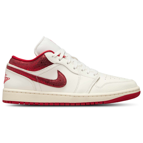 Women's - Jordan AJ 1 Low SE - Sail/Varsity Red