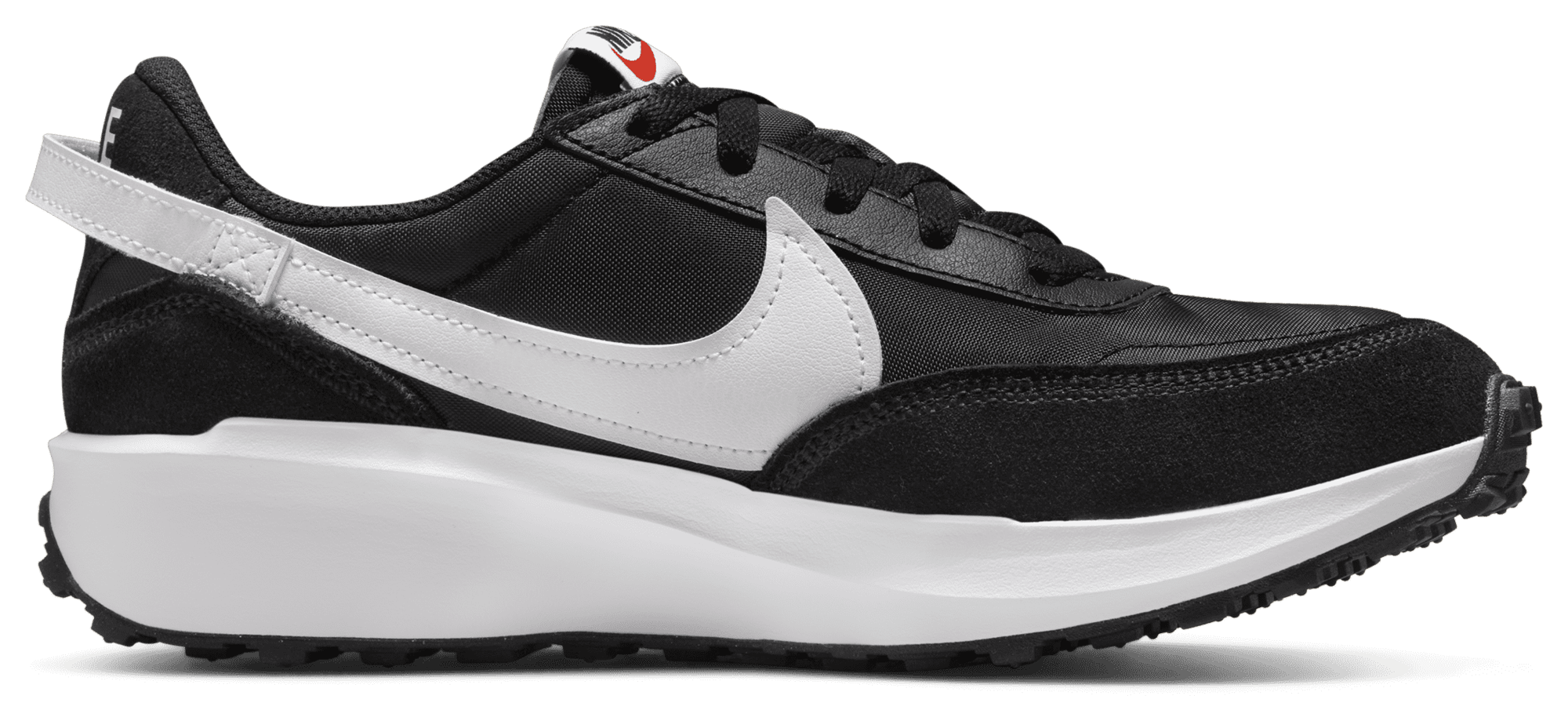 Women's - Nike Waffle Debut - Black/Orange White