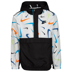 Boys' Preschool - Nike NSW Woven Anorak All Over Print Jacket - Black/Black