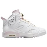 White/Metallic Gold/Barely Rose - Jrdn W Aj Retro 6 Zm-wh/gld/pk