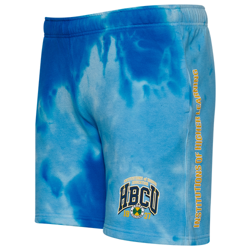 

Cross Colours Mens Cross Colours HBCU Institutions Fleece Shorts - Mens Blue Dye Size XL