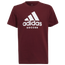 adidas BOS Soccer T-Shirt - Boys' Grade School Burgundy