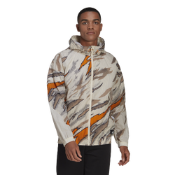 Men's - adidas Water Tiger AOP Windbreaker - White/Tan