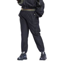 Women's - Reebok Cardi B Plus Sized Woven Pants - Black/Green