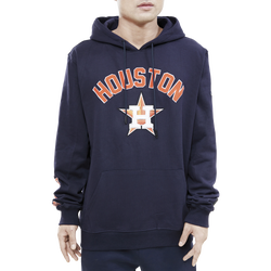 Men's - Pro Standard Astros Stacked Logo Hoodie - Navy/Navy