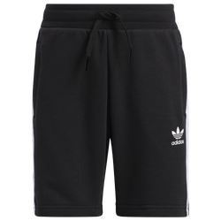 Boys' Preschool - adidas 3 Stripes Fleece Short - Black/White
