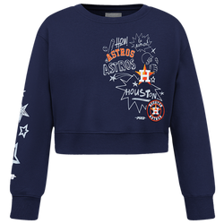 Girls' Grade School - Pro Standard Houston Astros Sketch Fleece - Navy/White/Orange