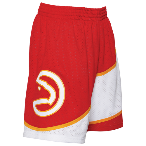 Shop Mitchell & Ness Mens  Hawks Shorts In Red/black